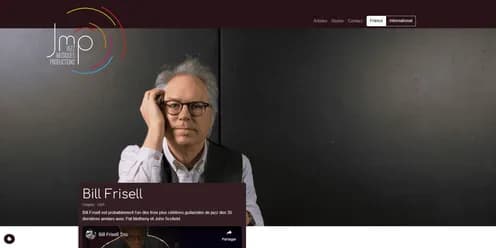 Site internet réalisé par Comtrast - Jazz Musiques Productions, agence artistique jazz & musique du monde