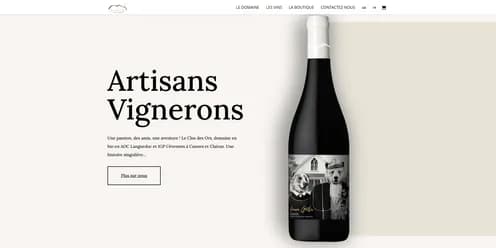 Site internet réalisé par Comtrast - Clos des Ors, artisan vigneron passionné